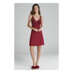 Pierre Cardin 5040 6'lı Modal Gecelik Sabahlık Çeyiz Seti Bordo - Görsel 2