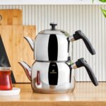 Karaca Asiye İndüksiyon Tabanlı Mini Çelik Çaydanlık Takımı - Görsel 4