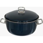 Emayye Emaye Kızartma Tenceresi- Lacivert - Görsel 2