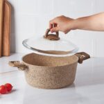 Karaca Wood Silver Bio Granit Tencere 24 cm - Görsel 2