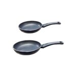 Mehtap Teflon Tava 2'li İndüksiyon Tabanlı Lacivert 24+28 cm