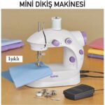 Auhma Mini Ev Dikiş Makinesi Pedallı Sewing Machine Portatif A+ Çok Fonksiyonlu