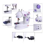 Auhma Mini Ev Dikiş Makinesi Pedallı Sewing Machine Portatif A+ Çok Fonksiyonlu - Görsel 4
