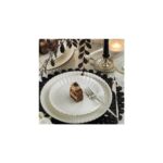 Kütahya Porselen Bone Luz-Form 52 Parça Yemek Takımı Platin File - Görsel 2