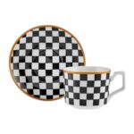 Karaca Chekers 6 Kişilik Çay Fincan Takımı 220 ml - Görsel 3