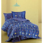 Marie Claire Minou Renkli Pamuk-Saten Tek Kişilik Çarşaflı ve Yastık Kılıflı Nevresim Takımı