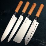 SürLaz Şef Bıçak Seti 4 Parça Japans Serisi İsme Özel Bıçak Uzak Doğu Şef Bıçakları