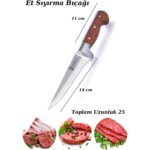 SürLaz Handmade Sürmene Kasap Kurban Serisi Bıçak Seti Et Sebze Yüzme Sıyırma Bıçak Mutfak Bıçağı 3'Lü - Görsel 3