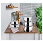 Taç Master Steel 10 Parça Çelik Tencere Seti