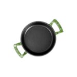 Lava Döküm Yuvarlak Sahan Döküm Demir Yekpare Çift Kulplu ÇAP(Ø)16CM. - Görsel 3