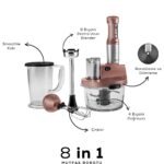 Karaca Mastermaid Prosteel Cam Mutfak Robotu Uzun Blender Ayaklı 6 Bıçaklı 2500 W Black Copper - Görsel 4