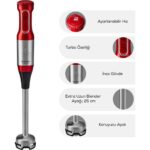 Karaca Mastermaid Prosteel Cam Mutfak Robotu Uzun Blender Ayaklı 6 Bıçaklı 2500 W Black Copper - Görsel 5