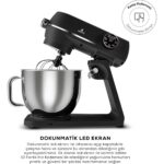 Karaca Multichef Artisan Digital Ekran 7 Litre Döküm Stand Mikser Siyah 1800W