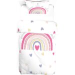 Pusula Home Gökkuşağı Çift Tarafı Dijital Baskılı Tek Kişilik Nevresim Takımı | Çocuk Nevresim Takımı |çarşafsız - Görsel 2