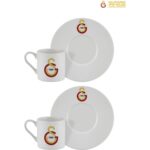 Neva N3520 Galatasaray Lisanslı Arma Logo 2'li Kahve Fincan Takımı - Görsel 3