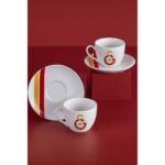 Neva N3473 Galatasaray Lisanslı Çizgili 2'Li Çay Fincan Takımı
