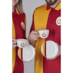 Neva N3473 Galatasaray Lisanslı Çizgili 2'Li Çay Fincan Takımı - Görsel 2