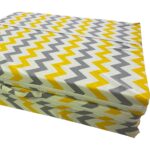 Nelson Katlanır Yer Yatağı ve Tek Kişilik Sünger Katlanır Minder Yatak 70 x 180 cm 6 cm - Sarı Gri Zikzak - Görsel 2