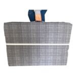 Nelson Katlanır Yer Yatağı ve Tek Kişilik Sünger Katlanır Minder Yatak 70 x 180 cm 6 cm Gri - Görsel 4