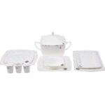 Karaca Fine Pearl Ralya 62 Parça 12 Kişilik Yemek Takımı Gold - Görsel 5