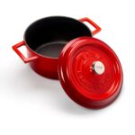 Lava Neo Trendy 12 Parça Kırmızı Döküm Tencere Seti - Görsel 4