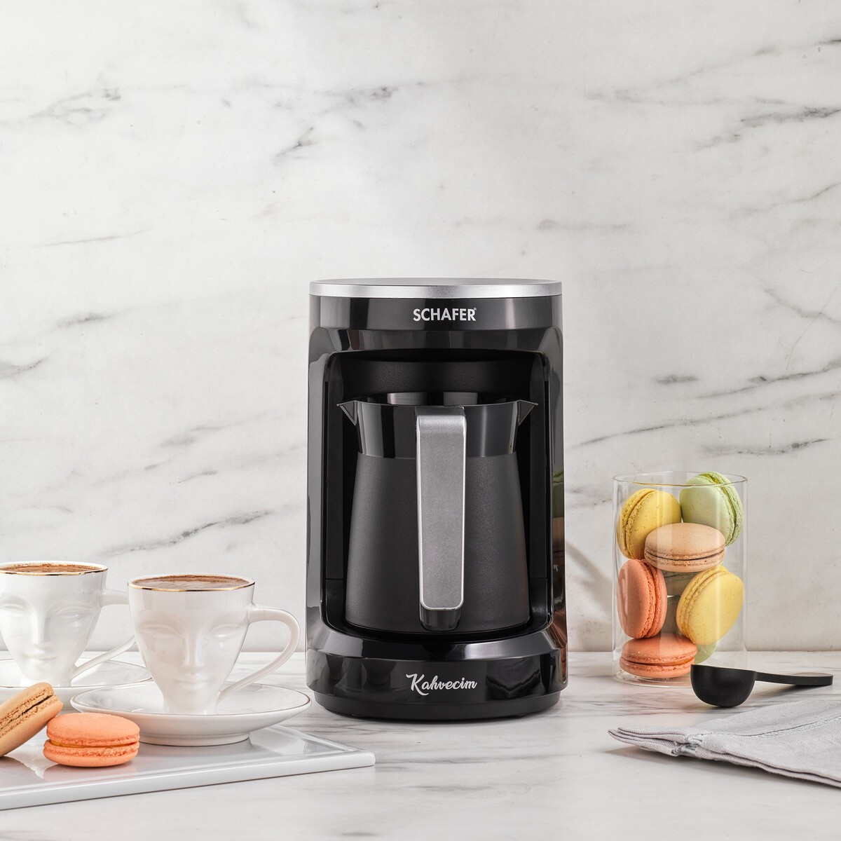 110000457899864.jpg Schafer Kahvecim Otomatik Türk Kahve Makinesi - Siyah - Görsel 1