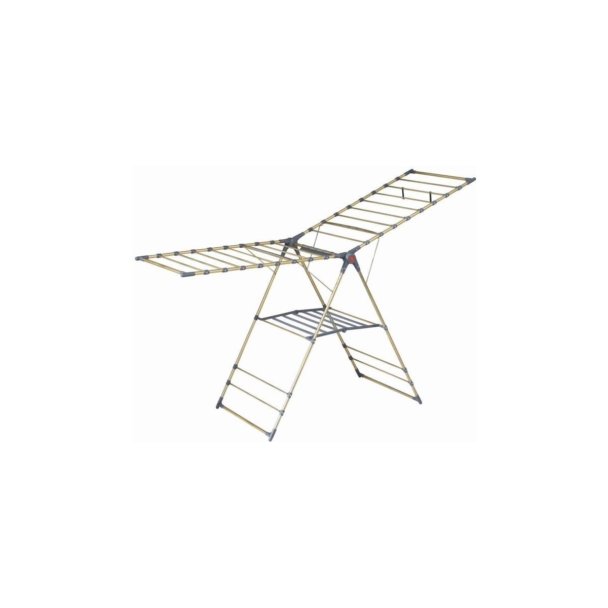 110000461192590.jpg Devecioğlu Harbinger Apex Gold 20 m Kapasiteli Isıya Dayanıklı Elektrostatik Boyalı Metal Çamaşır Kurutmalık - Görsel 1