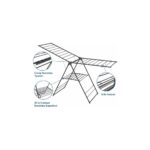 Devecioğlu Harbinger İnova Black 20 m Isıya Dayanıklı Elektrostatik Boyalı Metal Çamaşır Kurutma Askısı – Dayanıklı ve Şık Tasarım - Görsel 4