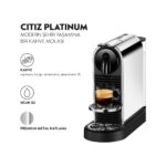 Nespresso Citiz D 140 Platinum Paslanmaz Çelik Kapsül Kahve Makinesi - Görsel 2