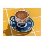 English Home Exotic Artsy New Bone China 2'li Kahve Fincan Takımı 100 ml Lacivert - Görsel 2