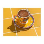 English Home Exotic Wild New Bone China 2'li Kahve Fincan Takımı 100 ml Sarı - Görsel 2