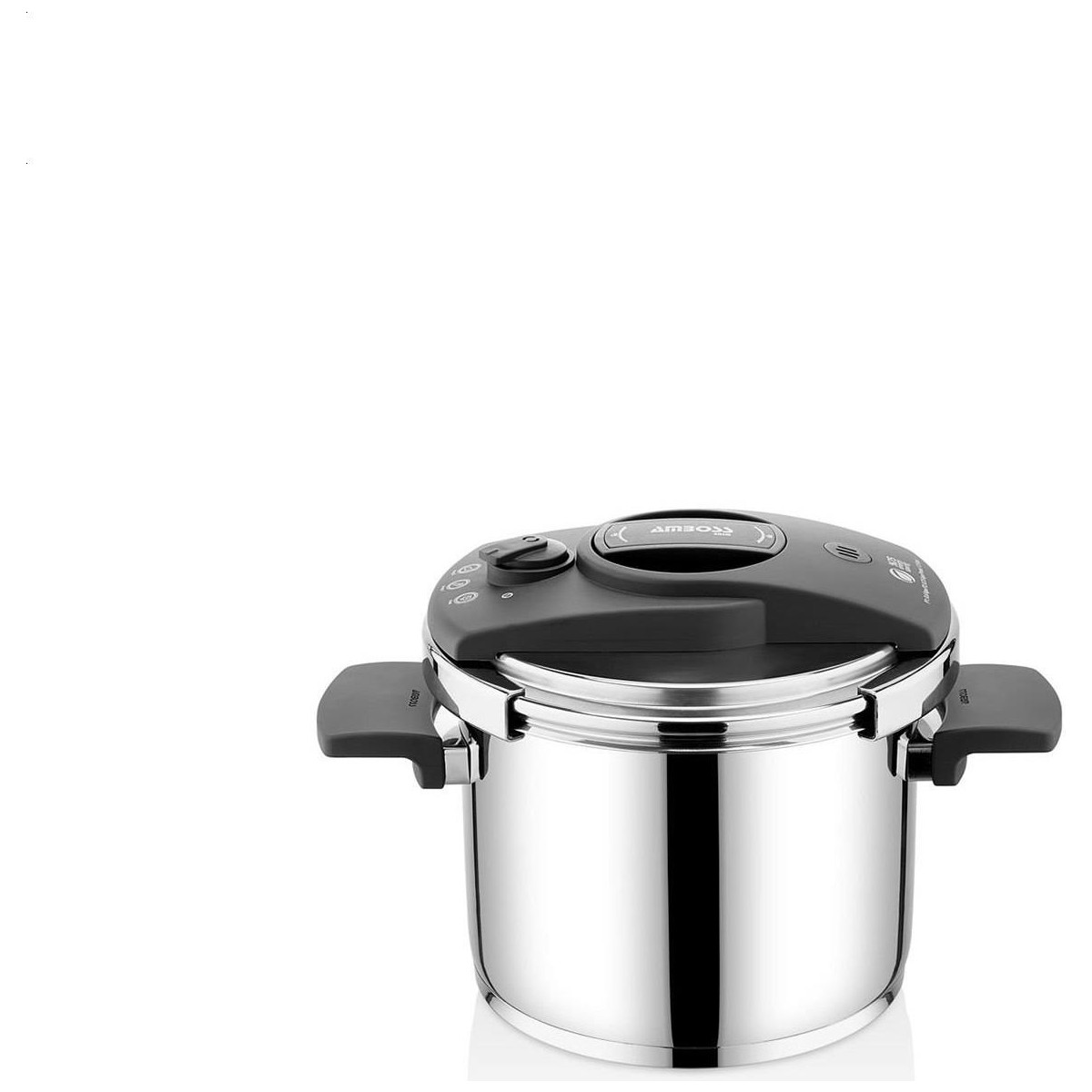 110000471192537.jpg Amboss Enio Matik Paslanmaz Çelik Düdüklü Tencere 22 cm 8 lt - Görsel 1