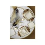 Kütahya Porselen İkram Dünyası Tan Serisi Kare 24 Parça Yemek Takımı Tarçın - Görsel 2