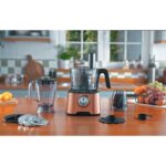 Karaca Mastermaid Power Multifunctional 10 in 1 Bronzy Mutfak Robotu, Blender Seti 2000w