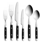 Karaca Alina 36 Parça 6 Kişilik Çatal Kaşık Bıçak Takımı Siyah - Görsel 4
