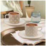 Güral Porselen 4 Parça 2 Kişilik Kahve Takımı 4943