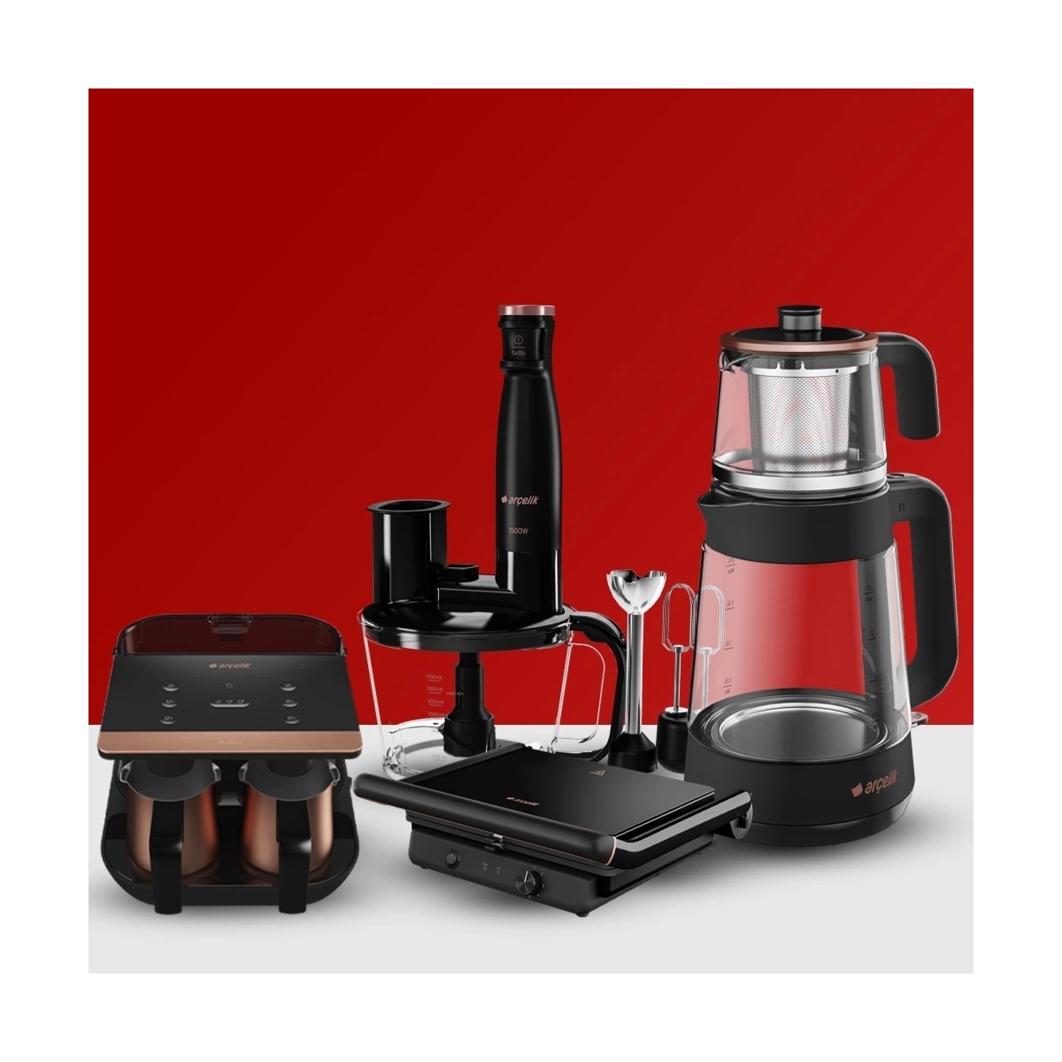 110000480239025.jpg Arçelik 4lü Telveli Set Set Çeyiz Seti - Görsel 1