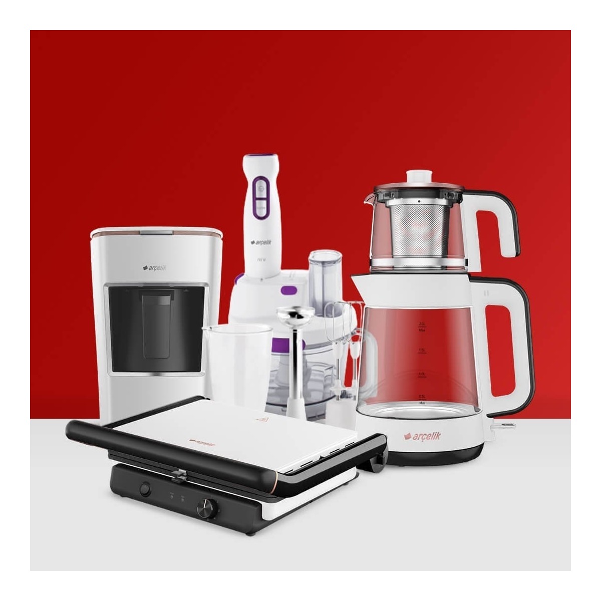 110000480243101.jpg Arçelik Beyaz Mutfak Paketi Çeyiz Seti Zarif Tasarım - Görsel 1