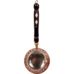 Dmt Copper Home 4 Kişilik Bakır El Ağır İşlemeli Sedef Kulplu Türk Kahve Cezvesi Kalay Kaplama - Görsel 2