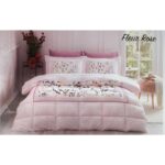Özdilek Fleur Rose Çift Kişilik Uyku Seti Pembe