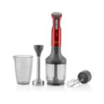 Arzum Prostick 1500 Çok Fonksiyonlu El Blenderi - 1500 W, 1,2 lt Doğrayıcı, 900 ml Ölçü Kabı, Kırmızı