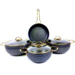 Evita Istiridye Gold 7 Parça Granit Tencere Seti - Görsel 2