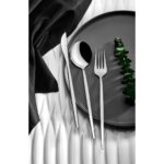 Onon Mokka Modern Görünümlü 18 Parça Çatal Kaşık Bıçak Seti 18/0