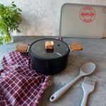 Neoflam Bien Black Indüksiyonlu 18 cm Tencere, Akasya Ağacı Sap ve Kulplu - Görsel 2