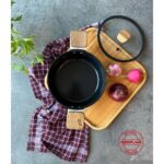 Neoflam Bien Black Indüksiyonlu 18 cm Tencere, Akasya Ağacı Sap ve Kulplu - Görsel 4