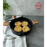 Neoflam Bien Black Indüksiyonlu 24 cm Sığ Tencere, Akasya Ağacı Sap ve Kulplu - Görsel 5