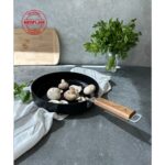 Neoflam Bien Black İndüksiyonlu Tava Akasya Ağacı Saplı 24 cm - Görsel 2