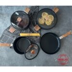 Neoflam Bien Black 7 Parça İndüksiyonlu Tencere Tava Seti Akasya Ağacı Sap ve Kulplu - Görsel 4