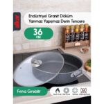 Fithome Sanayi Tipi Büyük Boy Basık Pilav Tenceresi 36 cm