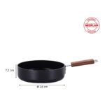 Neoflam Bien Black Indüksiyonlu 24 cm Wok Tava, Akasya Ağacı Saplı - Görsel 3